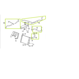 CORVETTE C6 6.0L LS2 V8 - hűtőrendszer tömlő készlet